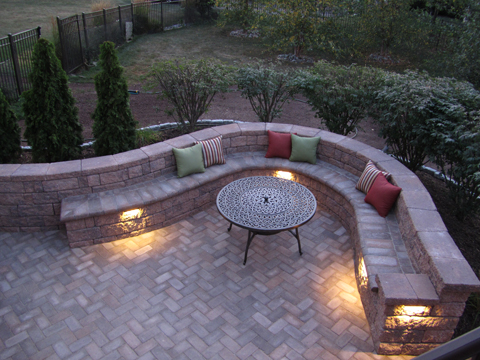Custom Hardscape Design - Outdoor Lighting - Paver Patio